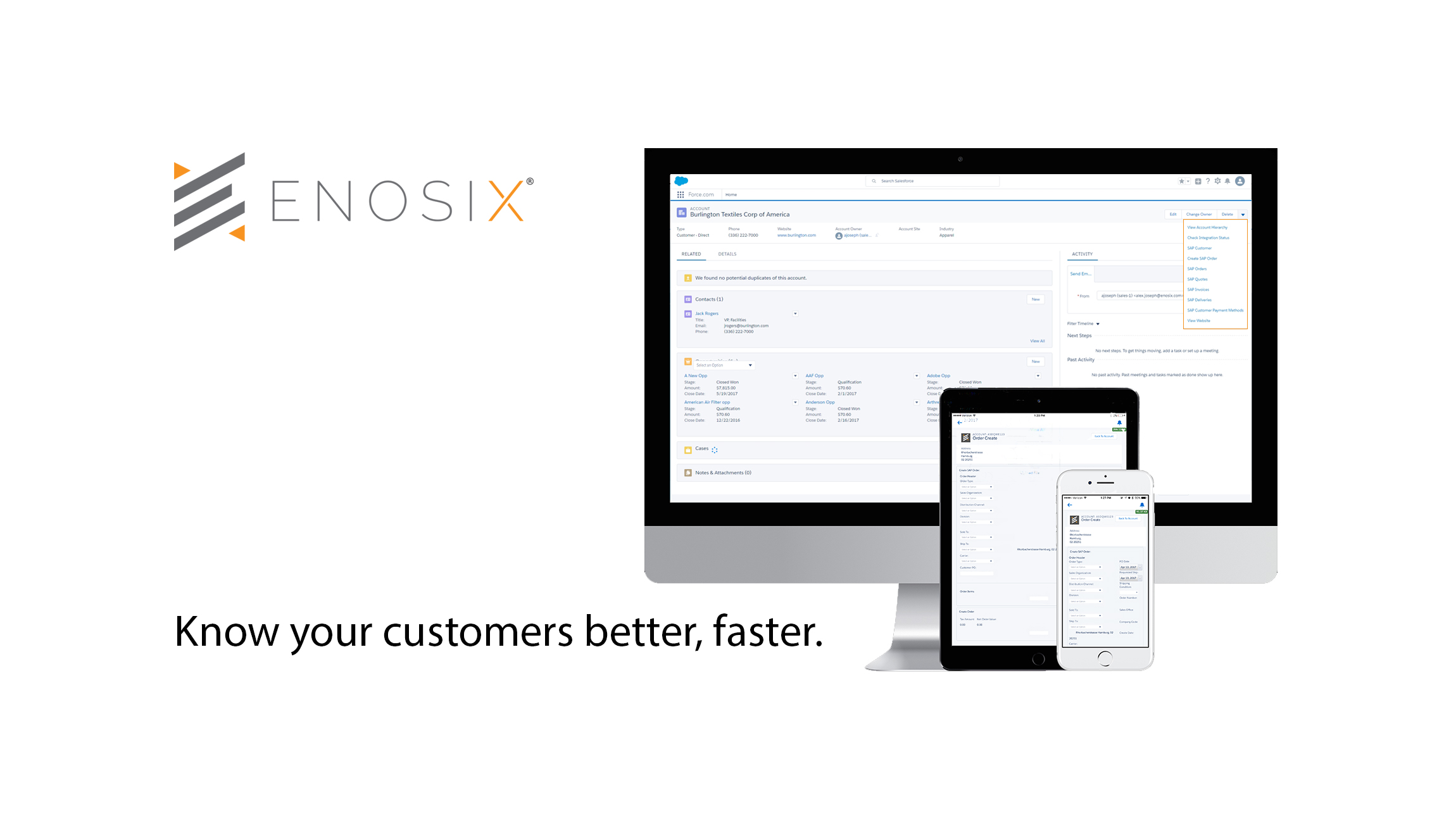 enosiX Launches SAP Real-Time Business Process Integrator App On The Salesforce AppExchange