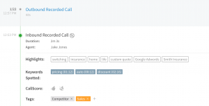 Call Highlights via CalLRail