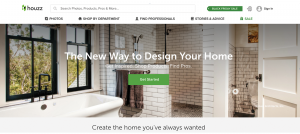 Houzz Landing page