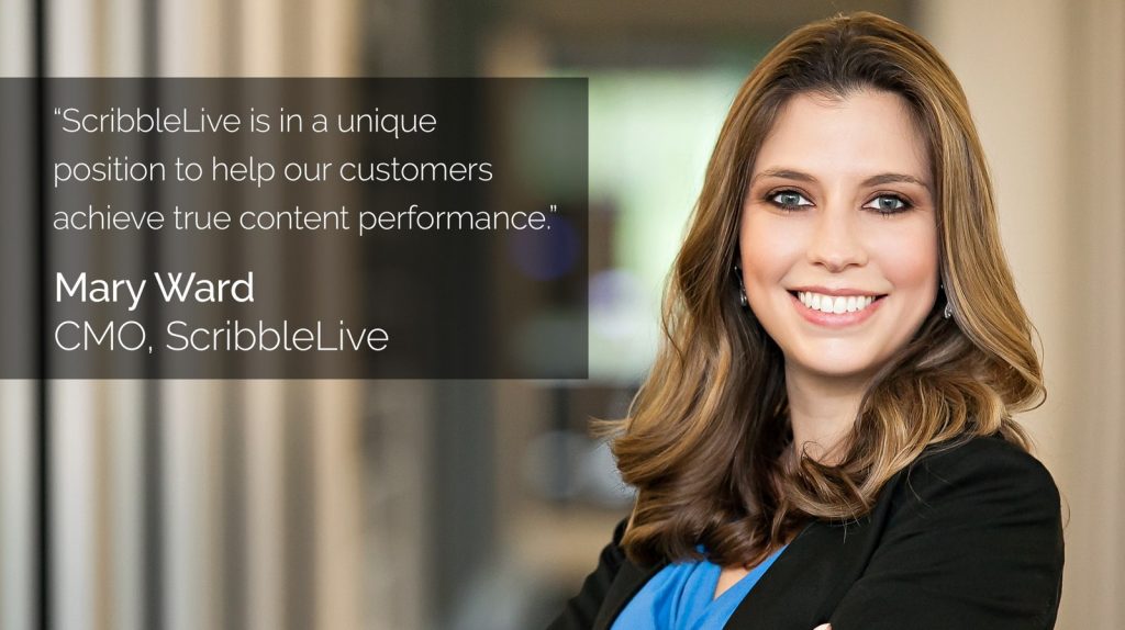 ScribbleLive Appoints Mary Ward As Chief Marketing Officer