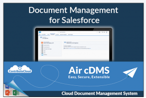 Air cDMS, Document Management for Salesforce - by ContributeCloud.com