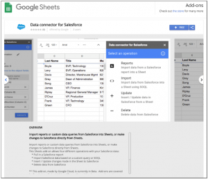 GCP-Salesforce-Sheets-Add-on