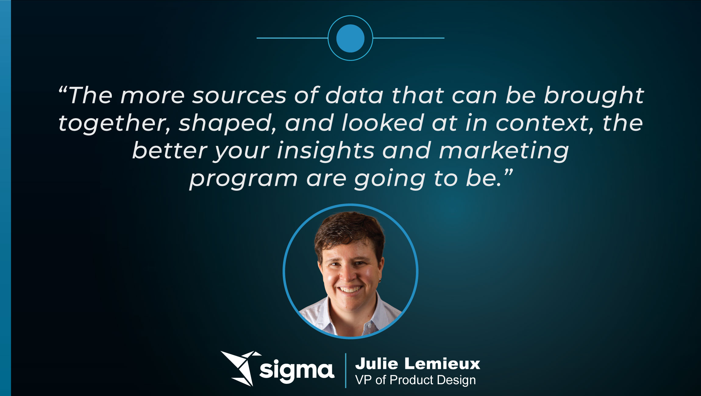 TechBytes with Julie Lemieux, VP of Product Design at Sigma Computing