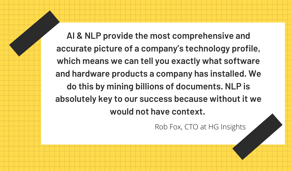 Rob Fox, CTO at HG Insights