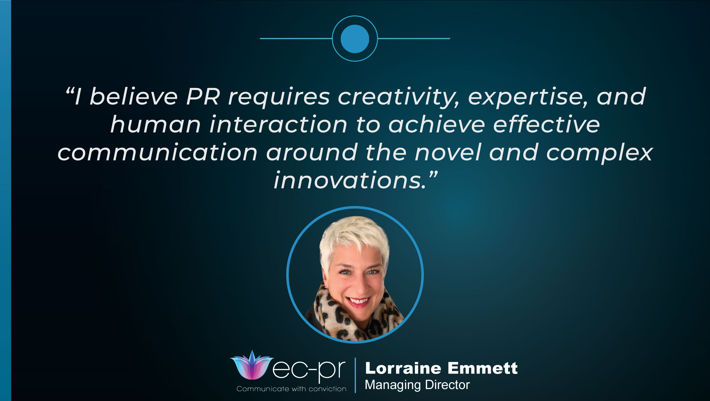 TechBytes with Lorraine Emmett, Managing Director at EC-PR