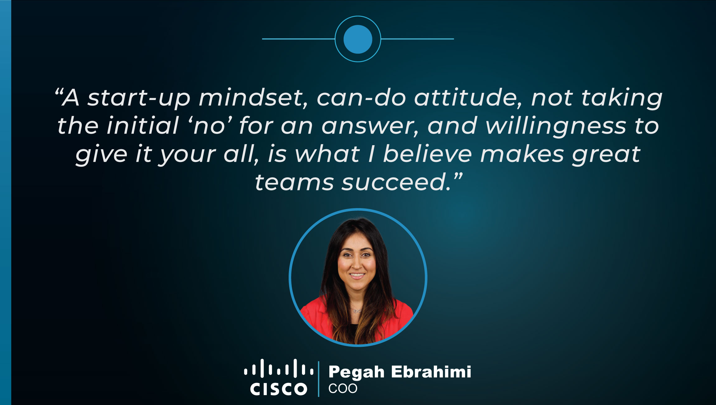 TechBytes with Pegah Ebrahimi, COO at Cisco