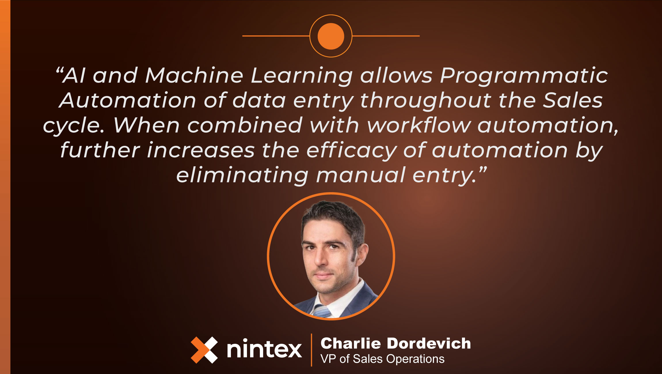 TechBytes with Charlie Dordevich, VP of Sales Operations at Nintex