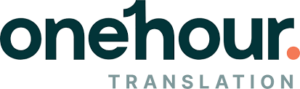 one hour translation logo