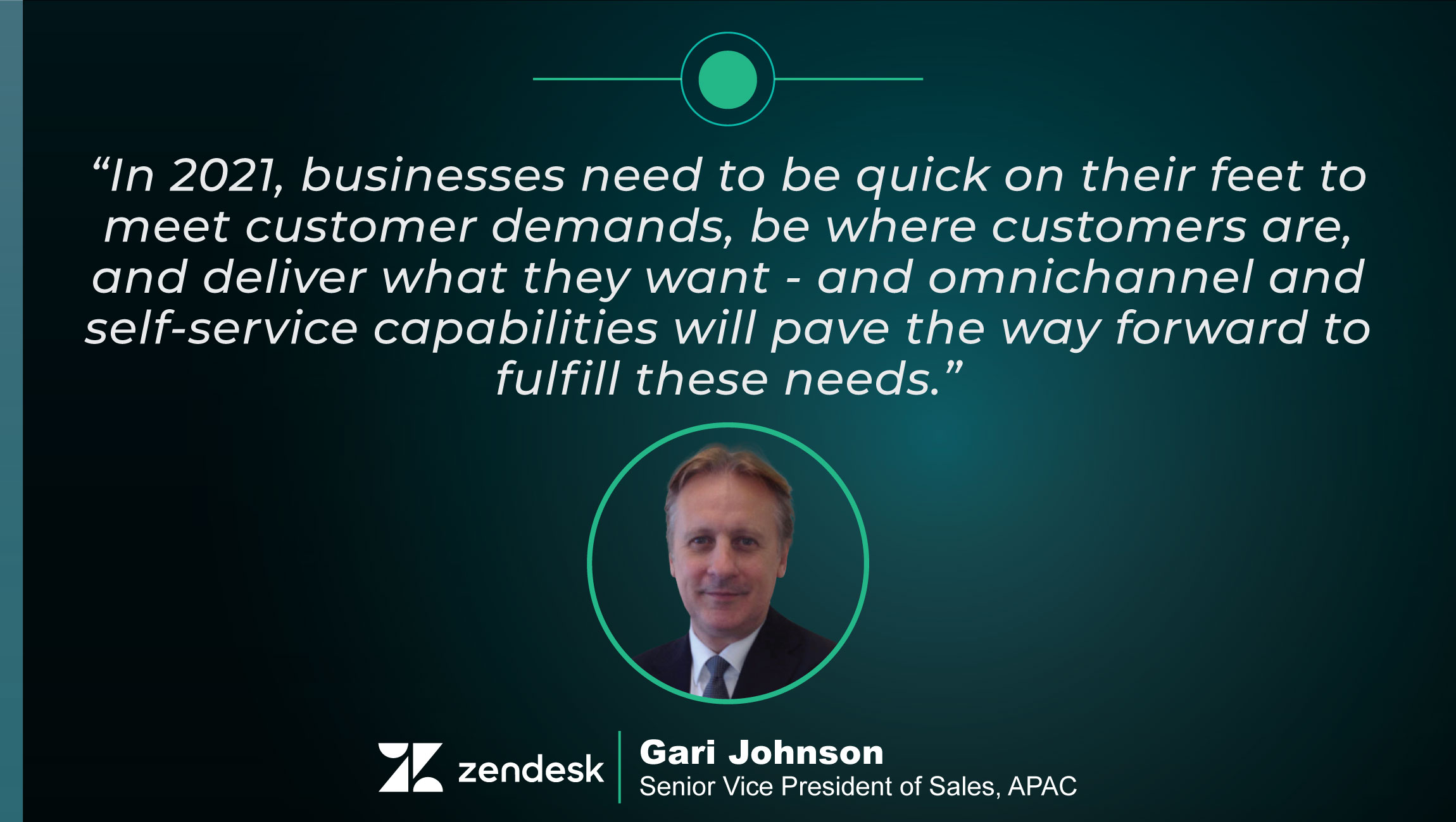 TechBytes with Gari Johnson, SVP of Sales, APAC at Zendesk