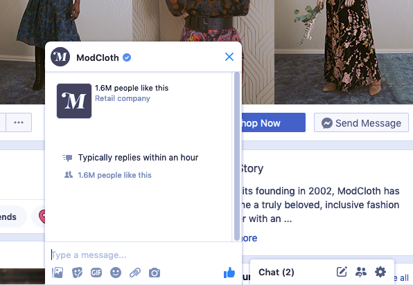 ModCloth Direct Messaging