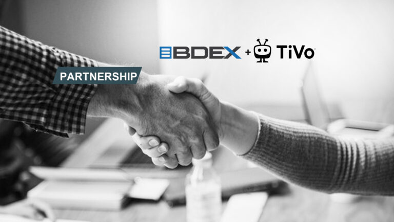 BDEX Partners with TiVo to Offer Advertisers Unprecedented Access to Scalable TV Audiences Nationwide