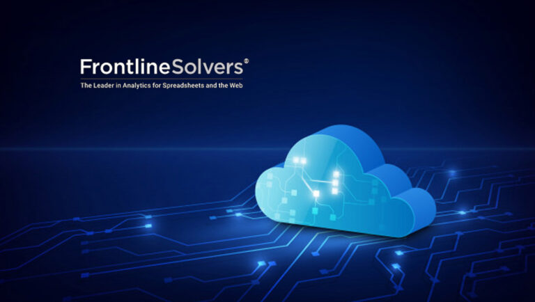 Frontline Systems’ Analytic Solver® Empowers Excel Users To Create And Deploy Analytic Models In Cloud-Based Applications