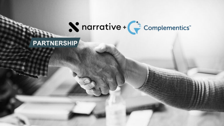 Narrative and Complementics Team to Deliver Quality Mobile Audience Data and Monetization Solutions to Narrative Users