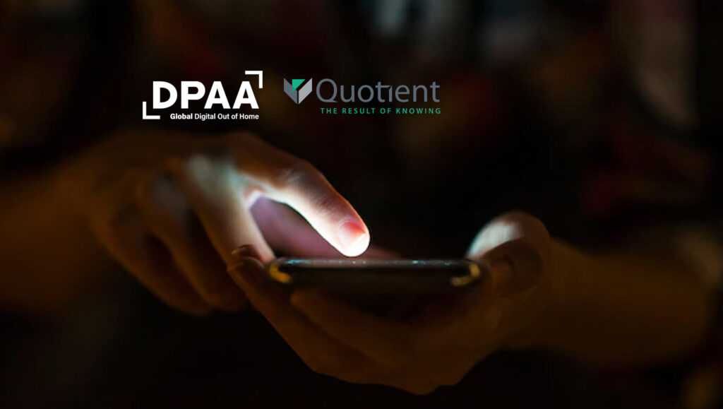 DPAA and Quotient Announce 2nd DOOH CPG Event: June 9, 1pm EST