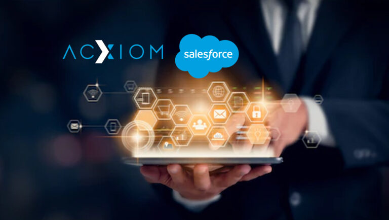 Acxiom Joins Salesforce AppExchange, the World’s Most Trusted Enterprise Cloud Marketplace, to Transform Personalized Experiences at Scale for Consumer Brands