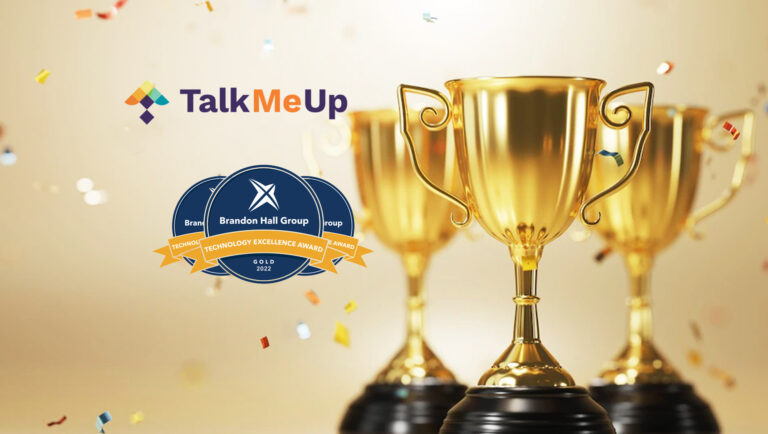 TalkMeUp Wins Three Gold 2022 Brandon Hall Group Excellence in Technology Awards