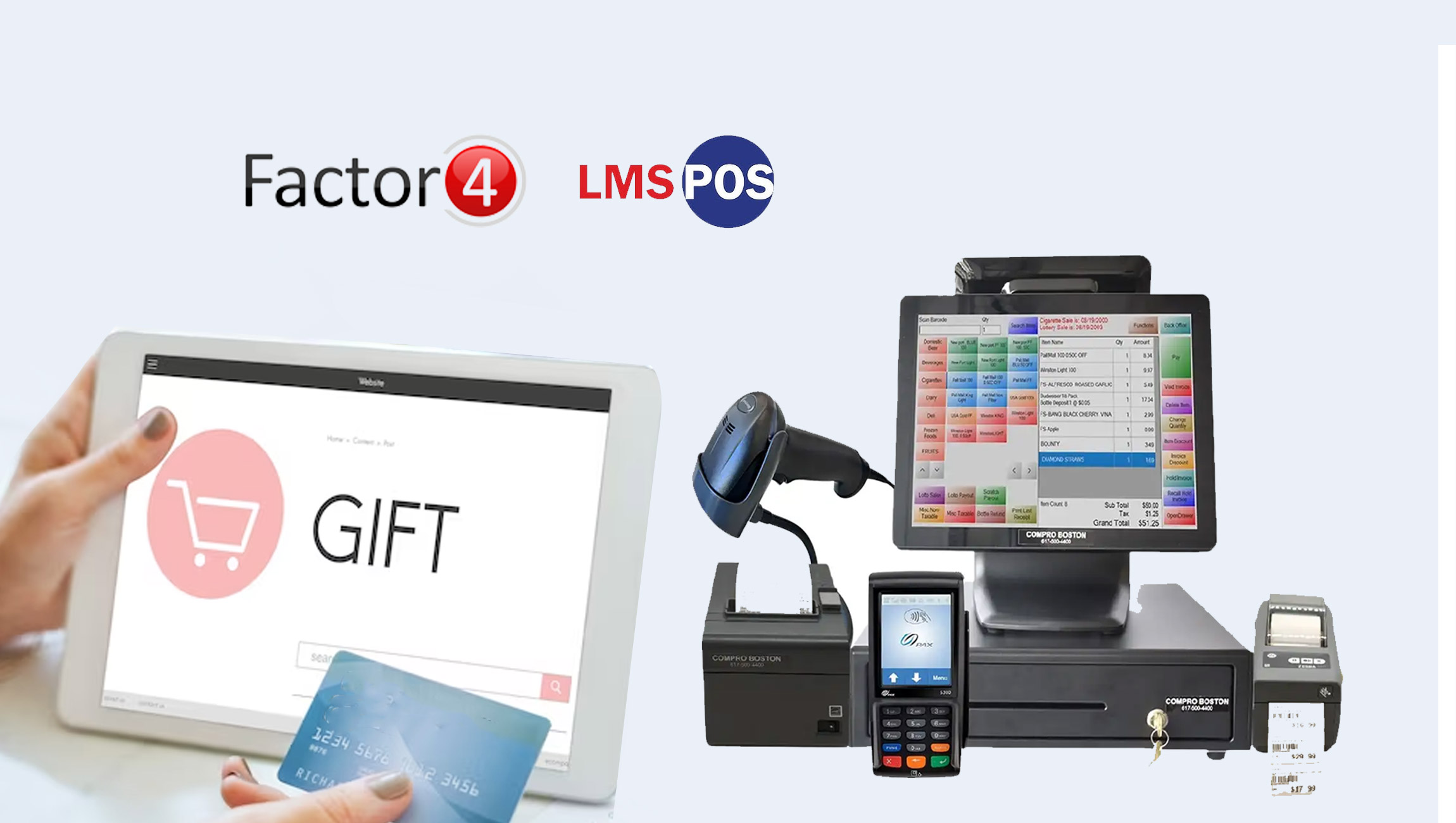 Factor4 Announces Gift Card Integration with LMS-POS