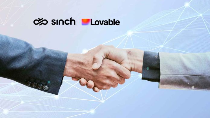 Sinch Announces Strategic Partnership With Lovable to Power Communications for Ai-Native Applications