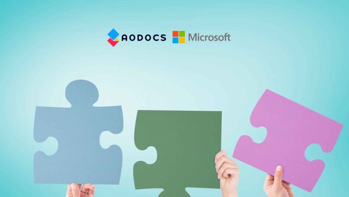 AODocs Announces Collaboration with Microsoft Enabling AI-powered Enterprise Document Control and Management Natively within Microsoft 365